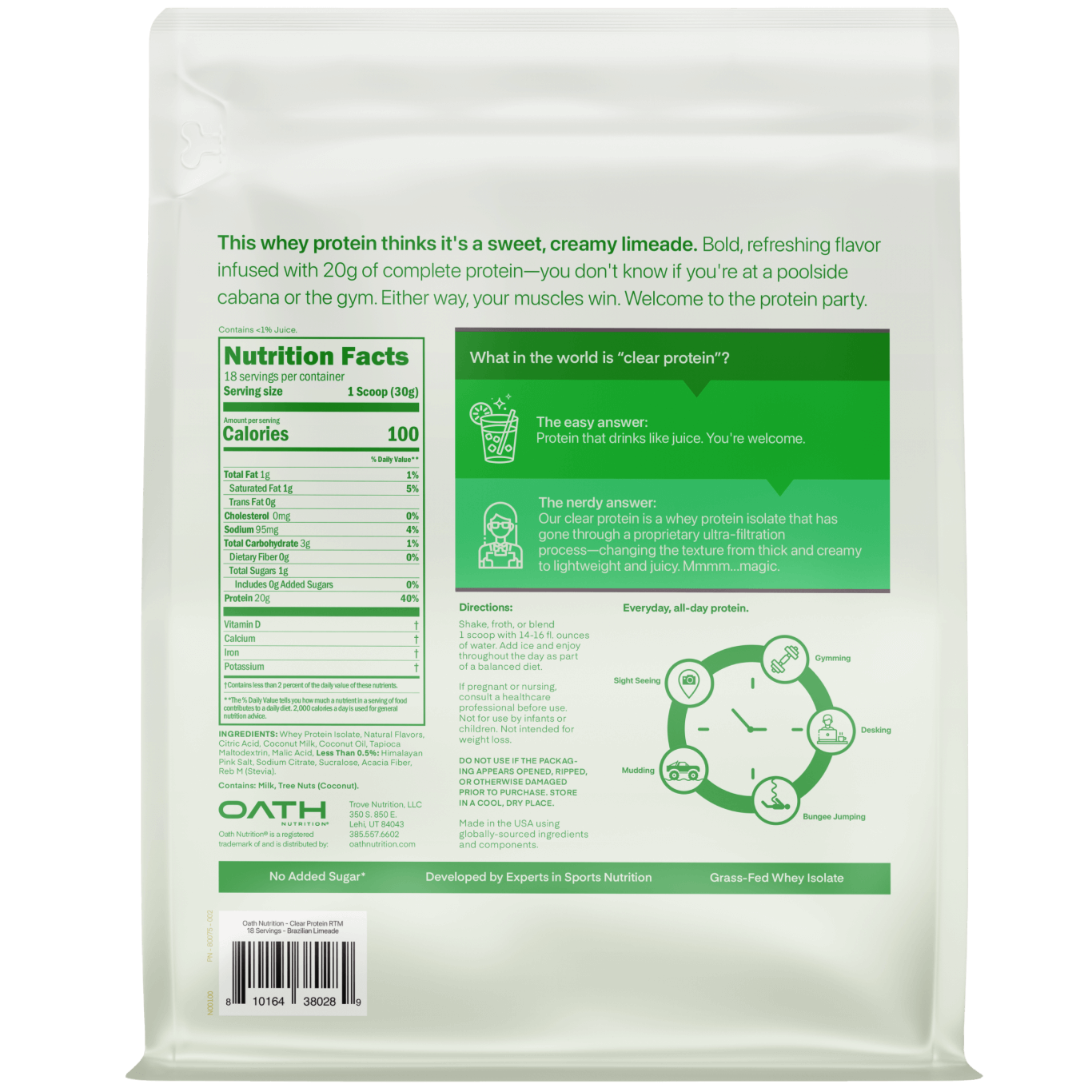 Oath Clear Protein Powder
